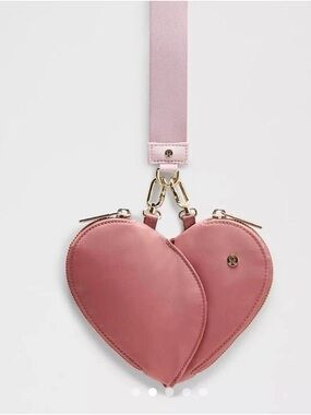 lululemon athletica Dusty Pink Heart Double Pouch Crossbody